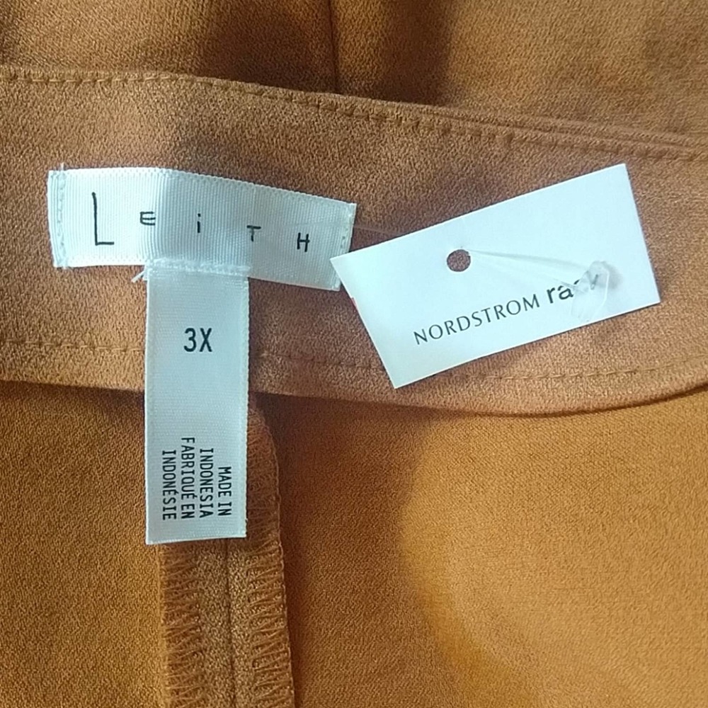 Leith High Waist Clean Cropped Pants 3x - Picture 6 of 7